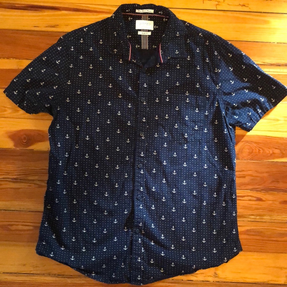 Anchor Button Down Short Sleeve